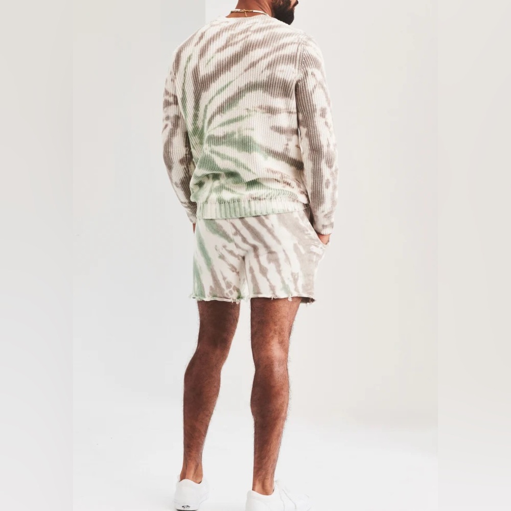 (SE-4) SER.O.YA Declan Knit Tie Dye Shorts - Picture 3 of 7